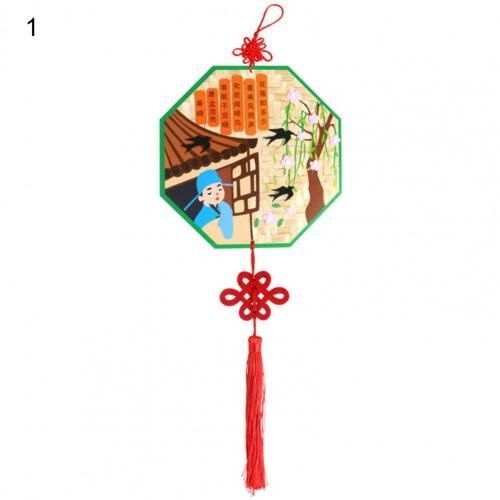 Kit De Peinture Autocollante Pour Enfants, Autocollants, Outils De Peinture, Style De La Poésie Chinoise, Bricolage, Pompon À N¿Ud Papillon, Papeterie Pour Enfants, 1 Ensemble, 2021