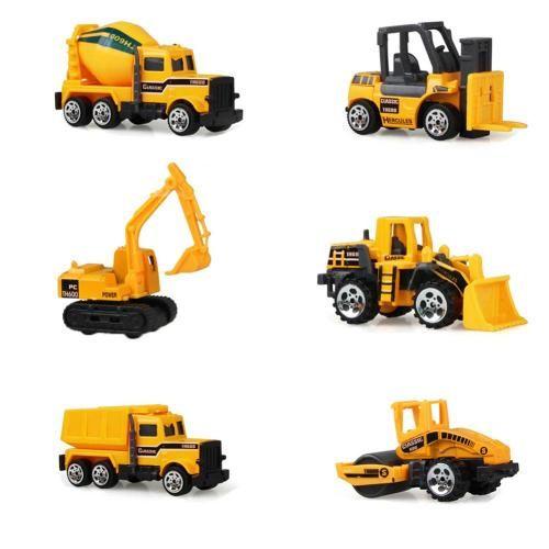 Véhicules D'Ingénierie Précoces Pour Enfants, Mini Bulldozer, Camion, Voiture, Jouet, 6 Pièces