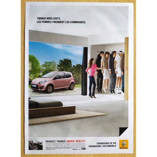 Publicité Papier - Voiture Renault Twingo De 2011