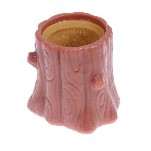 Tasse D'Écureuil À Presser Anti-Stress Pour Enfants Et Adultes, Jouet Fidget, Décompression De La Souche D'Arbre Miniature, Jeu Bizarre