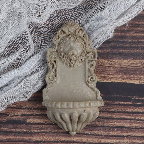 Accessoires De Maison De Poupée 1:12 1 Pièce, Mini Accessoires De Décoration Murale, Modèle Tête De Lion Miniature En Plein Air