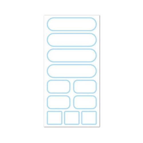 Étiquettes Autocollantes Pour Nom Blanc, Étiquette Autocollante Thermique, Papier De Bricolage, Étiquette De Classification Vierge, 11 Pièces