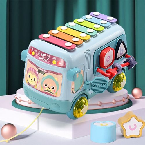 Bus Scolaire Intellectuel Pour Bébé, Jouets Éducatifs, Musique, Piano, Bus, Instrument De Musique Pour Garçons Et Filles