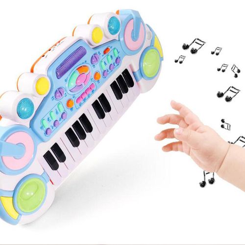 Piano Clavier Jouet Orgue Électronique 24 Touches Éducatif Avec Lumières, Instruments Musicaux Pour Garçons Et Filles De 3 Ans Et Plus, Cadeau Pour Bébés