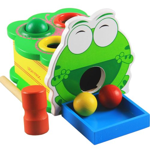 Battement En Bois Grenouille, Exercice De Coordination ¿Il-Main Pour Enfants, Puzzle, Jouet