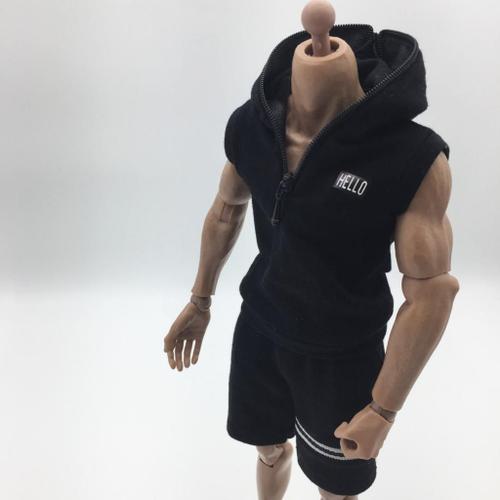 Sweat-Shirt À Capuche Sans Manches Pour Hommes, Vêtements De Corps Pour Figurines Masculines, 12 ''Bbi Did, 1/6