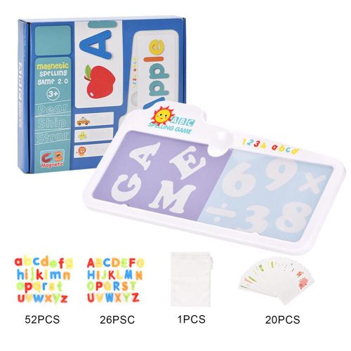 Ensemble De Puzzle Alphabet Magnétique Pour Bébé, Jouet D'Éveil Anglais Pour Enfants, Puzzle Montessori Pour Tout-Petits, Nouveau