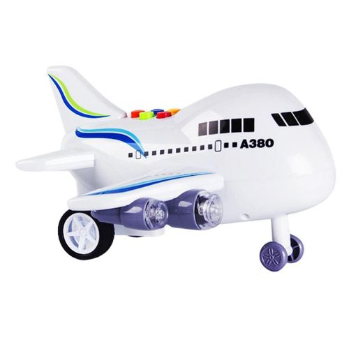 Avion Jouet Pour Enfants Résistant Aux Chocs, À Inertie Moyenne, Simulation A380