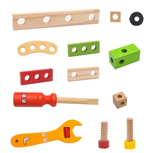 Boîte À Outils Jouet Éducatif Bricolage En Bois, Jouet D'Enfance