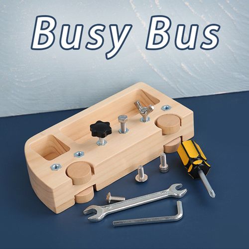 Jeu De Tournevis En Bois Montessori, Planche De Tournevis En Bois, Jouet D'Apprentissage Éducatif, Établi Pratique, Compétences De Base De La Vie, Écrous, Boulons, Nouveau