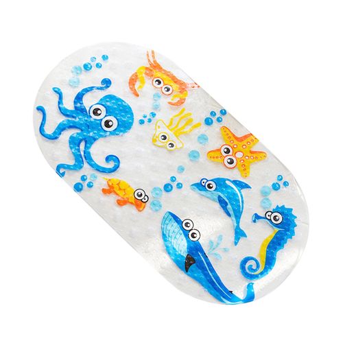 Tapis de bain antidérapant avec ventouse, pour salle de bain, poisson de la mer profonde, tapis de sol de salle de bain, baignoire, dessin animé pour enfants, nouveauté