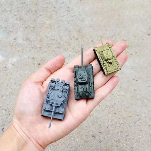 Kit De Tank 4d 1:144 À Assembler, Puzzle De Construction, Modèle D'Ornements, Réservoir De Combat Pour Table, Cadeaux De Noël Pour Enfants, 8 Pièces
