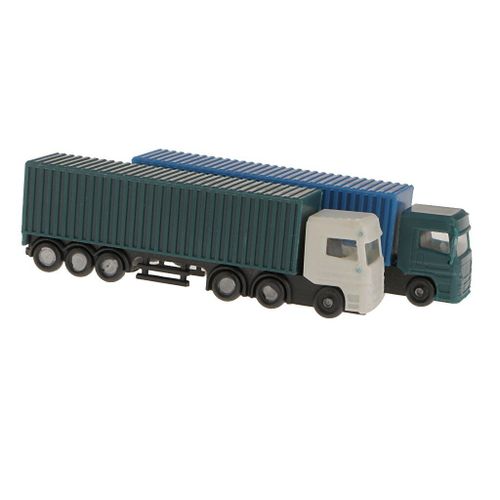 Tracteur De Camion En Plastique Échelle 1: 150, Conteneur De Camion Modèle Joue La Carte Du Paysage