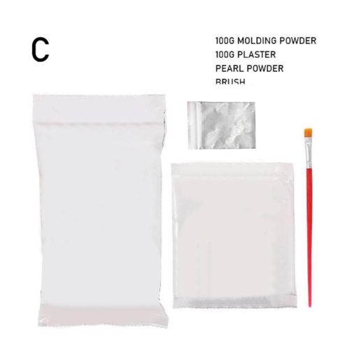 Kit D'Empreintes De Mains Et De Pieds De Bébé, Moulage De Plâtre 3d, Souvenir Non Toxique Et Non Allergène, Instructions Simples Pour Garder Les Enfants À Grandir, Moules