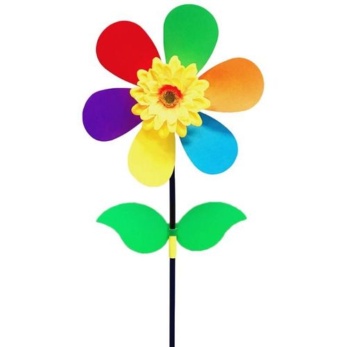Moulin À Vent En Tournesol Coloré, Moulin À Vent, Pinwheel, Décoration De Jardin, De Cour, Jouet Pour Enfants, G99c