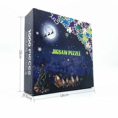 Puzzle De Noël Pour Adultes, Fait À La Main, Cadeau Personnalisé, Éducatif, 1000 Pièces
