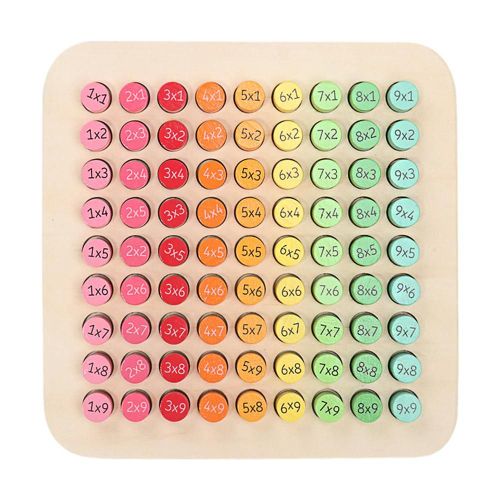 Table De Multiplication Des Mathématiques 9x9, Jouet En Bois Pour Enfants, Matériel D'Apprentissage Des Mathématiques, Méthode Montessori