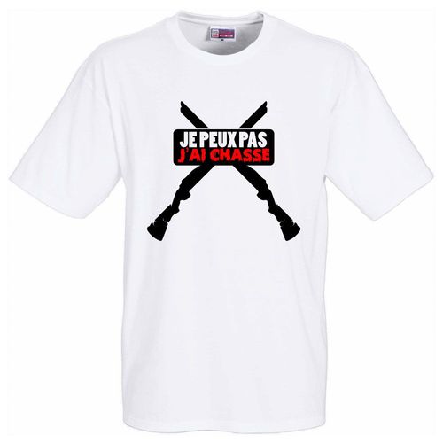 Tshirt Chasseurs Je Peux Pas J'ai Chasse Fusil - Tshirt Humoristique Cadeau Pour Chasseurs - Tshirt Chasseurs Cadeau Pour Chasseurs - Tshirt Chasseurs -