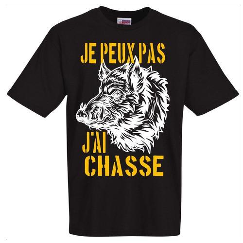 Cadeau Chasseurs - Je Peux Pas J'ai Chasse Tshirt Rigolo Cerf