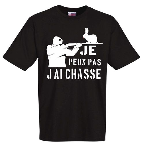 Cadeau Chasseurs - Je Peux Pas J'ai Chasse Tshirt Chasseurs Lapin