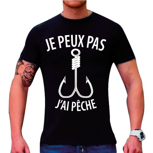 Je Peux Pas, J'ai Pêche Tshirt Pêcheurs, Tshirt Humoristique Pêcheur