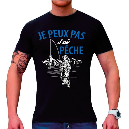 Je Peux Pas, J'ai Pêche Tshirt Pêcheurs, Tshirt Humoristique Pêcheur