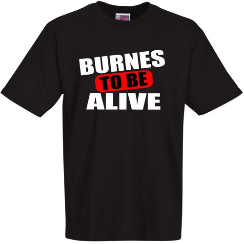 T-Shirt Noir Burnes To Be Alive