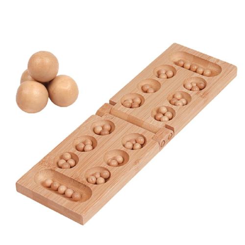 Jeux De Stratégie Mancala En Bois Pliants, Puzzle, Jeux De Société Avec Perles Pour Enfants, Jouet Interactif En Famille, Cadeaux De Noël