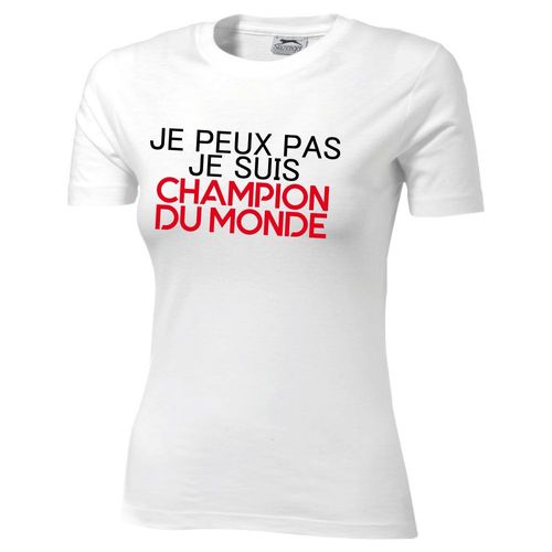 T-Shirt Blanc Humoristique J'suis Dans L'turfu - Cadeau De Noël, Cadeau Saint Valentin, Cadeau Fête Des Mères