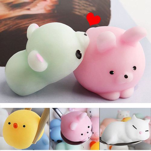 Boule Anti-Stress En Forme De Chat, 24 Pièces, Anti-Stress, Molle Et Collante, Pour Enfants Et Adultes