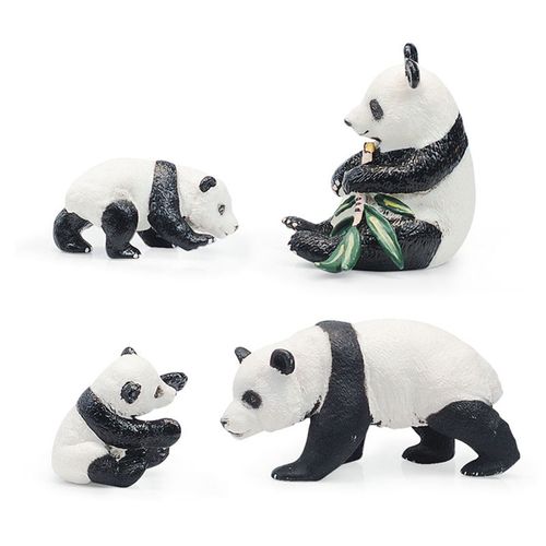 Figurines De Panda En Forme De Posture, 4 Pièces, Jardin Féerique, Décoration De Maison, Mini Pot Modèle Animal, Miniatures De Paysage, Bricolage Artisanat, Ornements