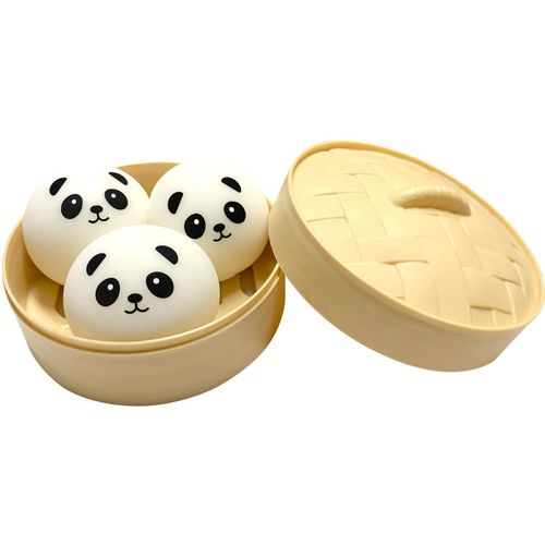 Balle Anti-Stress 3 Pièces, Jouets En Pâte D'Ours, Balle À Pression Sensorielle, Soulagement De L'Anxiété, Avec Simulation De Chignon À Vapeur