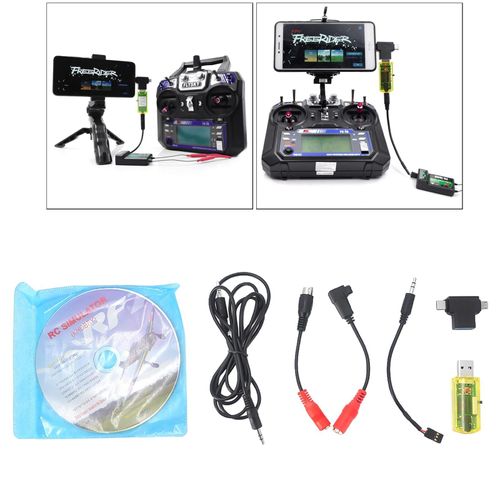 Simulateur de vol RC 22 en 1, câble USB pour hélicoptère Phoenix Aerofly XTR