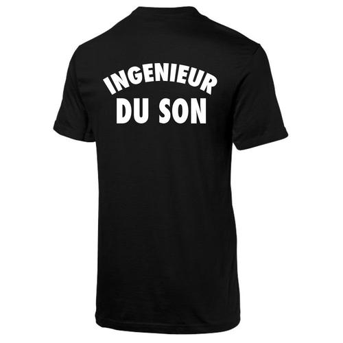 Tshirt Humoristique - Cadeau Original - Noir Ingenieur Du Son