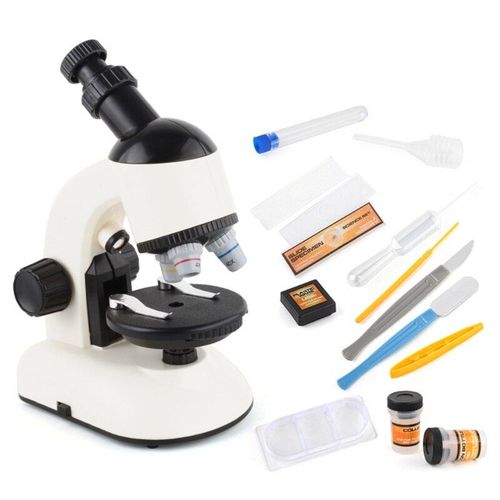 Kit De Microscope Biologique Pour Enfants, Jouet Éducatif À Led Pour Le Laboratoire, L'École, La Maison, Cadeau