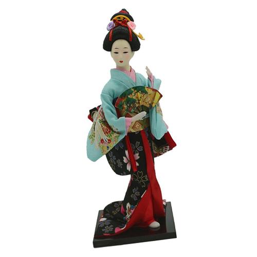 Kimono Japonais Geisha Kabuki, Poupée Artisanale De Culture Asiatique, Modèles De 30cm