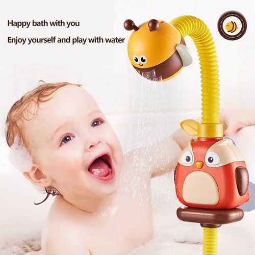 Robinet De Bain Pour Bébé, Jouet De Bain, Hibou, Spray D'Abeille, Douche Électrique Pour Tout-Petit, Mignon Garçons Filles, Jouets De Natation, Jeu D'Eau, Cadeau, Nouvelle Collection