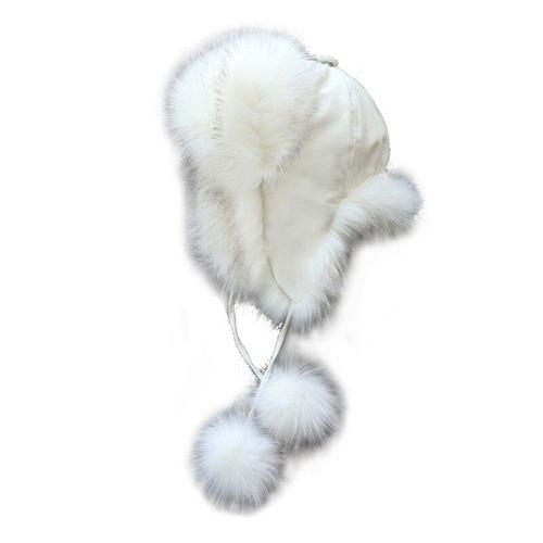 Chapeau D'Hiver En Cuir Pu Pour Enfants De 2 À 10 Ans, Chapeau Coupe-Vent En Peluche, Grosse Boule De Fourrure, Pour Garçons Et Filles, Chapeau De Ski Chaud