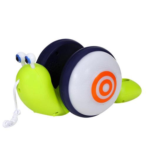 Jouet D'Escargot De Marche Électrique Pour Enfants, Jouet Animal En Bas Âge, Avec Corde De Traction, Musique, Cadeaux De Noël, 1 Pièce