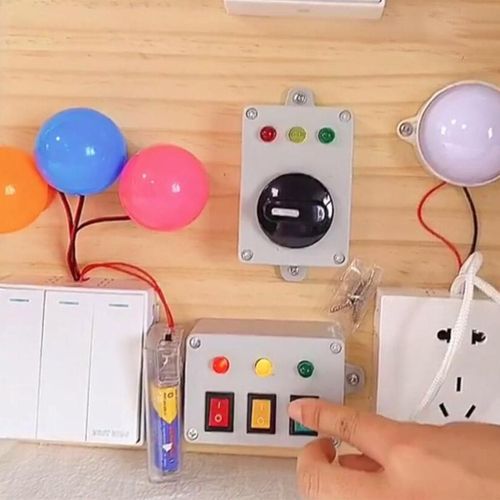 Feu De Signalisation Jouet Led Lumière Occupé Conseil Bricolage Activité D'Apprentissage Occupé Conseil Éducation Précoce Enfants Jouets Pour Les Enfants De 3 Ans +