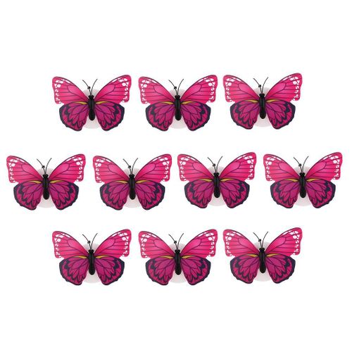 Autocollant Mural Papillon Lumineux, 10 Pièces, Décor De Maison, Décor Romantique