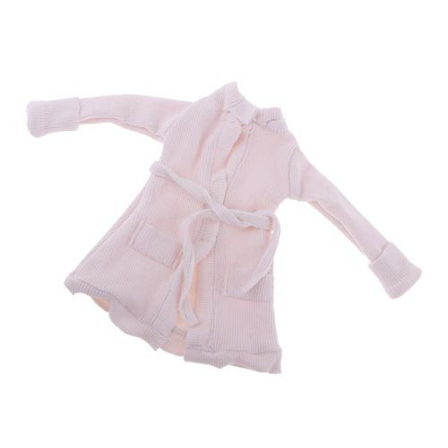 Manteau Long À La Mode Avec Ceinture, Robe Miniature, Vêtements De Salon Pour Poupée