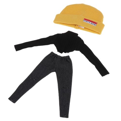 Vêtements Pour Poupées De 12 Pouces, 3 Pièces, Hauts, Pantalons Avec Chapeau, 1/6