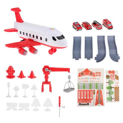 Avion Jouet, Enfants Jouets D'Avion Pour 3 4 5 6 Ans Garçons Filles Tout-Petits Avions Véhicule Jouer Ensemble Avec 4 Véhicules