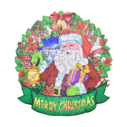 Puzzle De Noël En Bois Pour Enfants, Jeu De Table, Jeu Éducatif