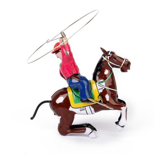 Jouet Mécanique En Métal Ancien, Collection De Chevaux De Cowboy, Cadeaux Pour Enfants