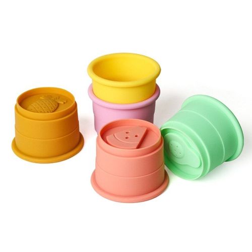 Ensemble De Gobelets Empilés De Salle De Bain Pour Enfants, Jouets À Empiler, Jeux D'Eau Et De Plage, Baignoire Amusante Pour Bébé, Meilleurs Jouets Pour Tout-Petits G99c