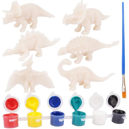 Ensemble De Peinture 3d De Dinosaures, Ensemble D'Artisanat Et D'Art Pour Enfants, Jouets Pour Garçons Et Filles Âgés De 3 4 5 6 7 Ans