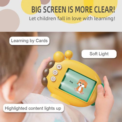 Lecteur De Cartes En Anglais Pour Enfants, Jouet D'Éveil Précoce, Girafe Mignonne, Lecteur De Cartes, Jouets D'Apprentissage, Cadeau D'Anniversaire
