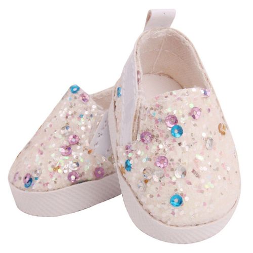 Chaussures De Poupées Pour Poupée Mellchan, Pour Poupée Reborn De 9 À 12 Pouces, Baskets Élégantes À Paillettes, 6 Couleurs Au Choix